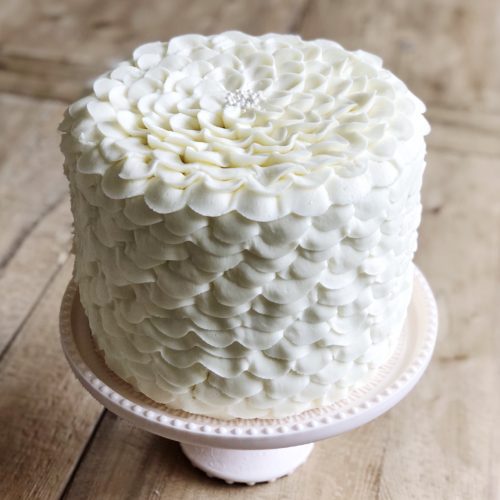 White Petal Cake
