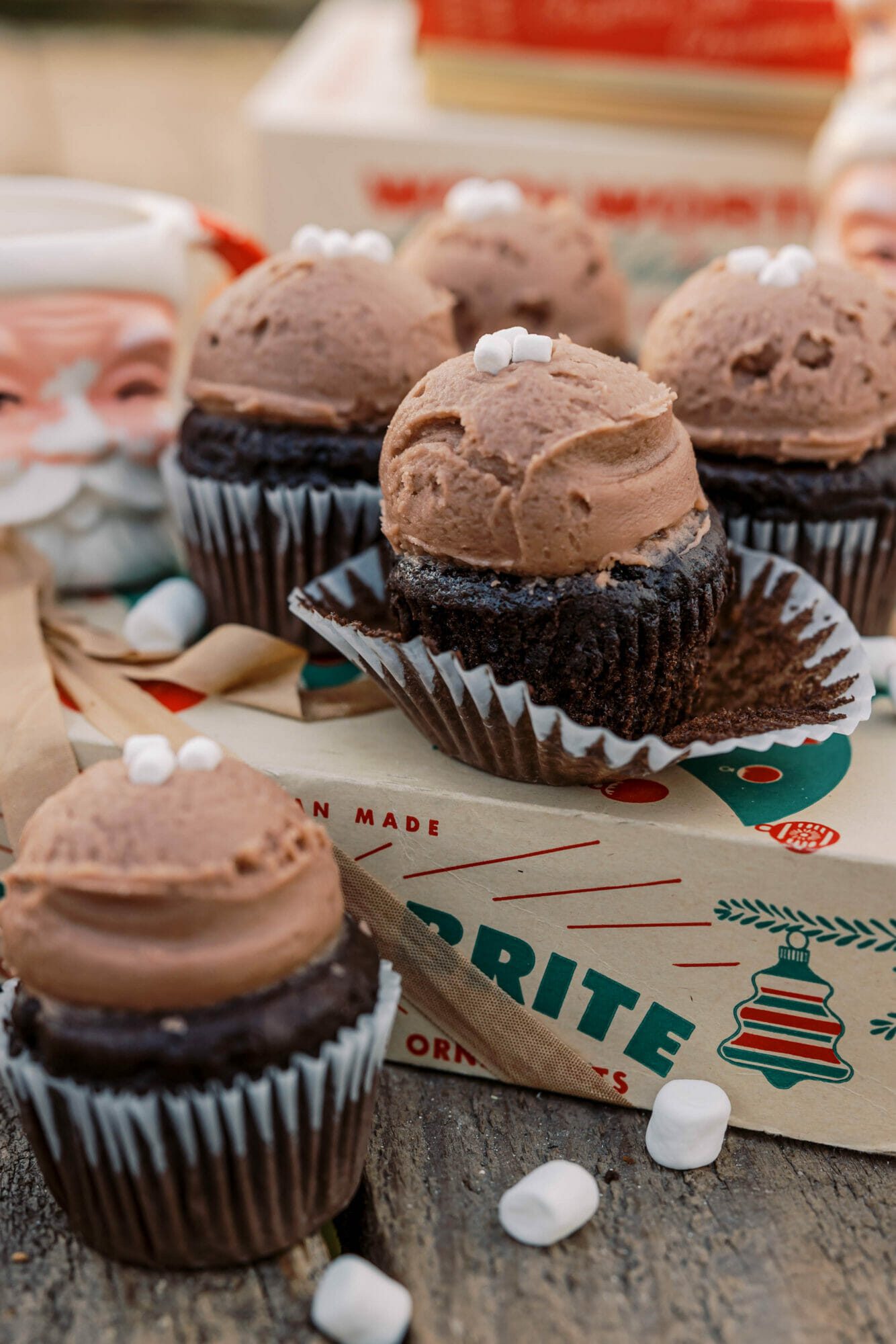 Hot Cocoa Cupcakes