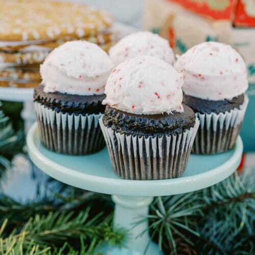 Candy Cane Cupcakes
